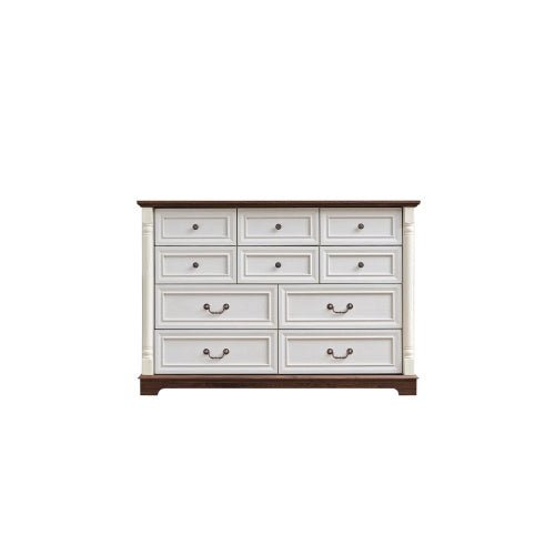 10 - Drawer Dresser Chest with Wooden Base - Rustic Storage for Bedroom & Living Room - product type - NovaVisio