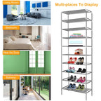 10 - Tier Shoe Rack for 27 Pairs - Non - Woven Fabric Stackable Shoe Storage Organizer - product type - NovaVisio