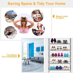 10 - Tier Shoe Rack for 27 Pairs - Non - Woven Fabric Stackable Shoe Storage Organizer - product type - NovaVisio