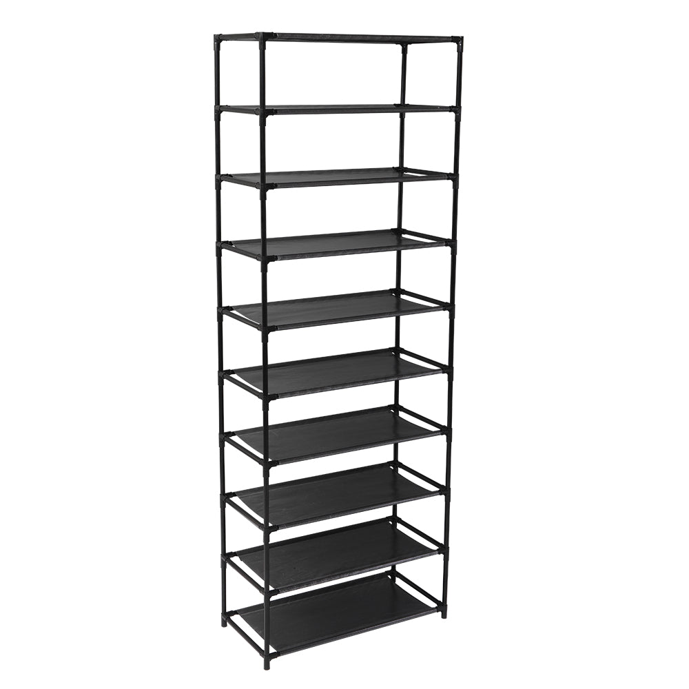 10 - Tier Shoe Rack Organizer - Holds 30 Pairs, Stackable Storage Shelf, 60" Tall - product type - NovaVisio