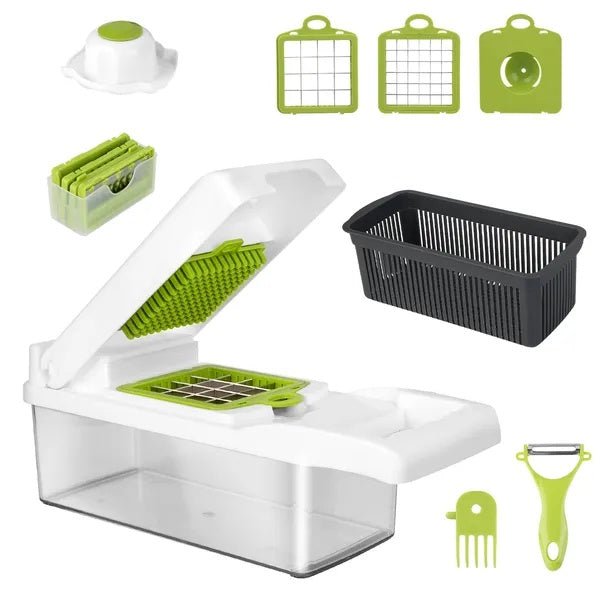 12 - in - 1 Vegetable Chopper with Container - Kitchen Food Slicer Dicer Grater - product type - NovaVisio