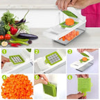 12 - in - 1 Vegetable Chopper with Container - Kitchen Food Slicer Dicer Grater - product type - NovaVisio