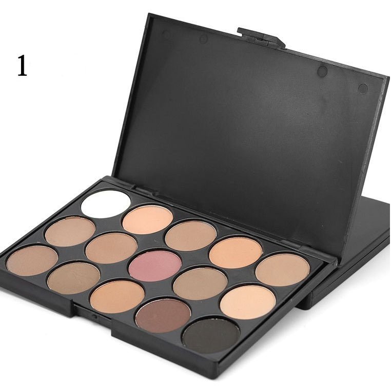 15 - Color Eyeshadow Palette - Earth Tone Smoky Eye Makeup Kit - product type - NovaVisio