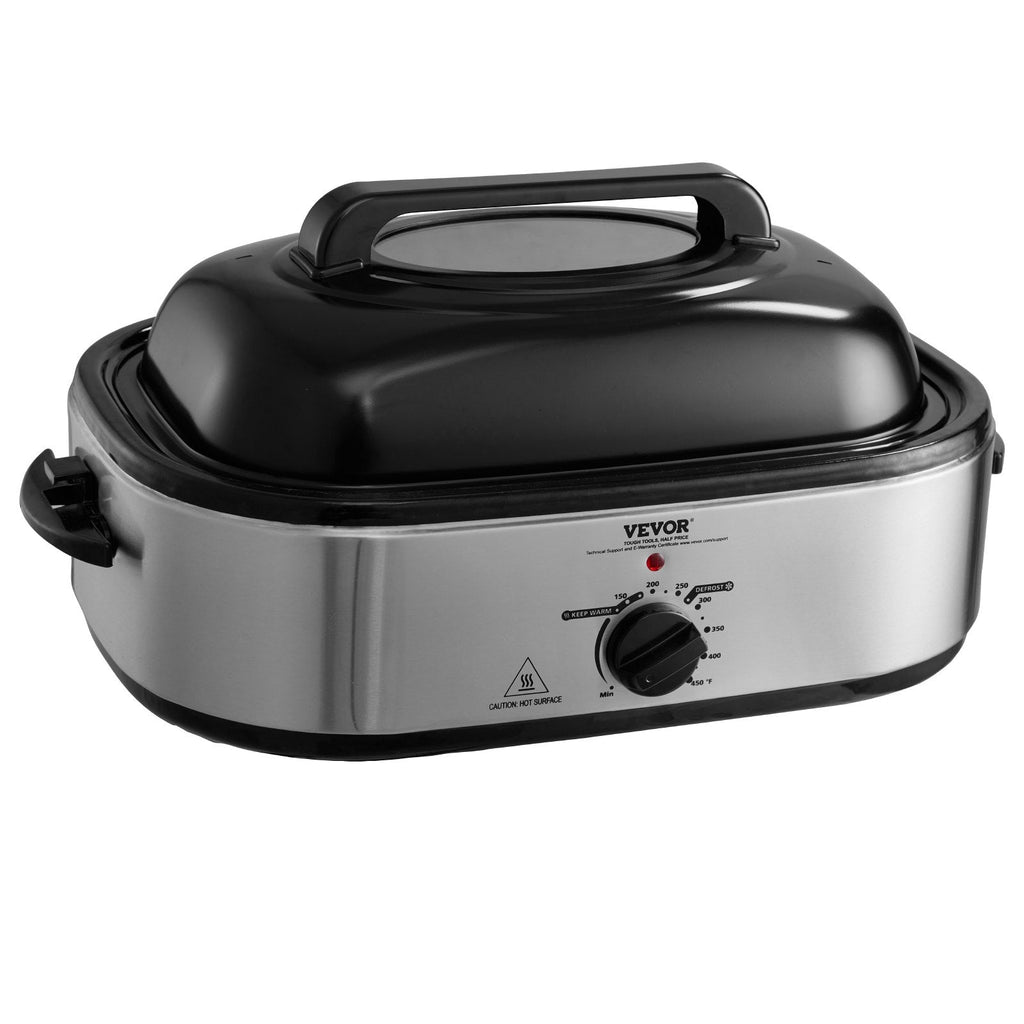18 QT Electric Roaster Oven - 1450W Turkey Roaster with Self - Basting Lid - product type - NovaVisio