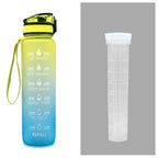 1L Tritan Water Bottle With Time Marker Bounce Cover Motivational Water Bottle Cycling Leakproof Cup For Sports Fitness Bottles - product type - NovaVisio