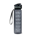 1L Tritan Water Bottle With Time Marker Bounce Cover Motivational Water Bottle Cycling Leakproof Cup For Sports Fitness Bottles - product type - NovaVisio