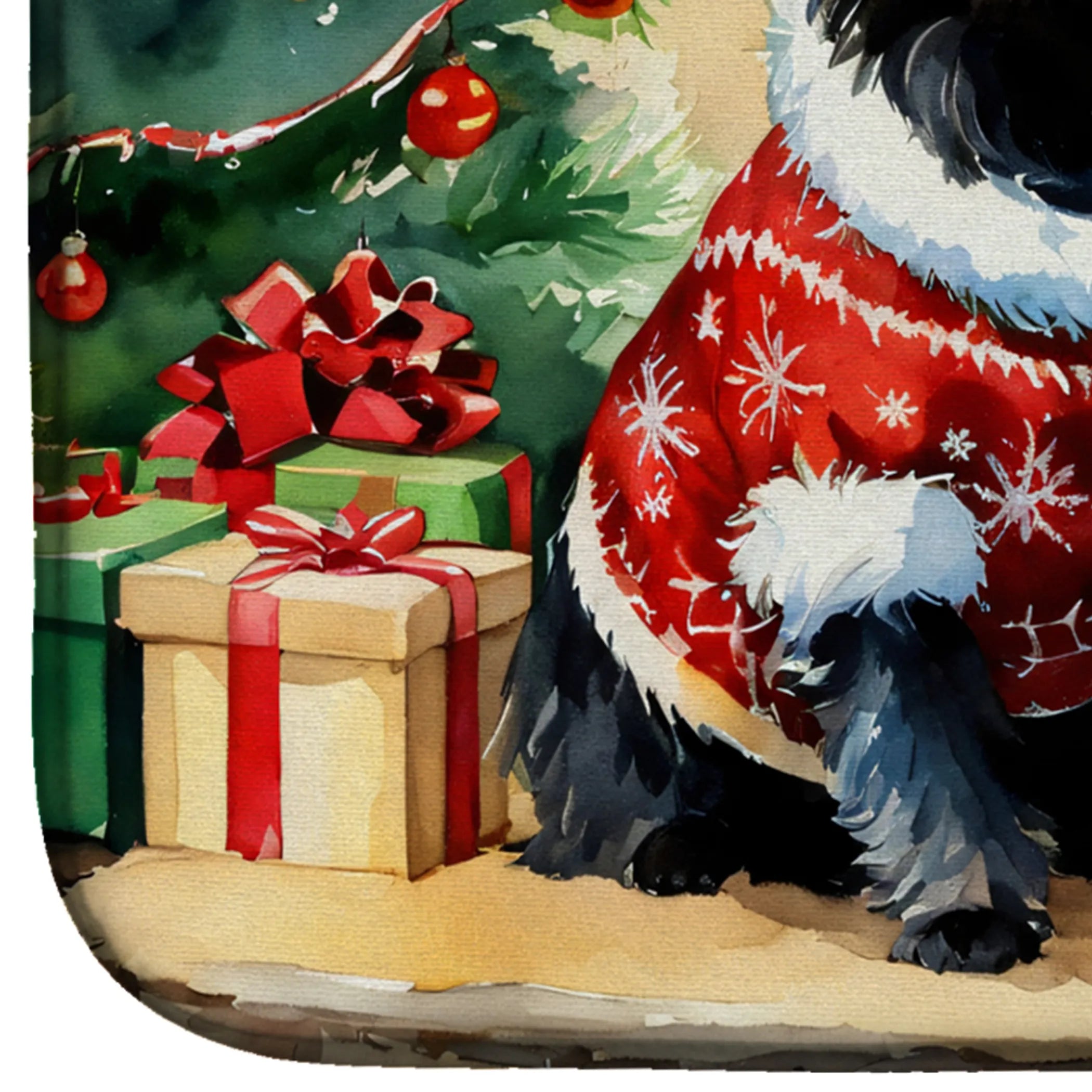 Cozy Christmas Dish Drying Mat - Size: 14  X 21" | Pack Of: 1 | Collection name: Cozy christmas