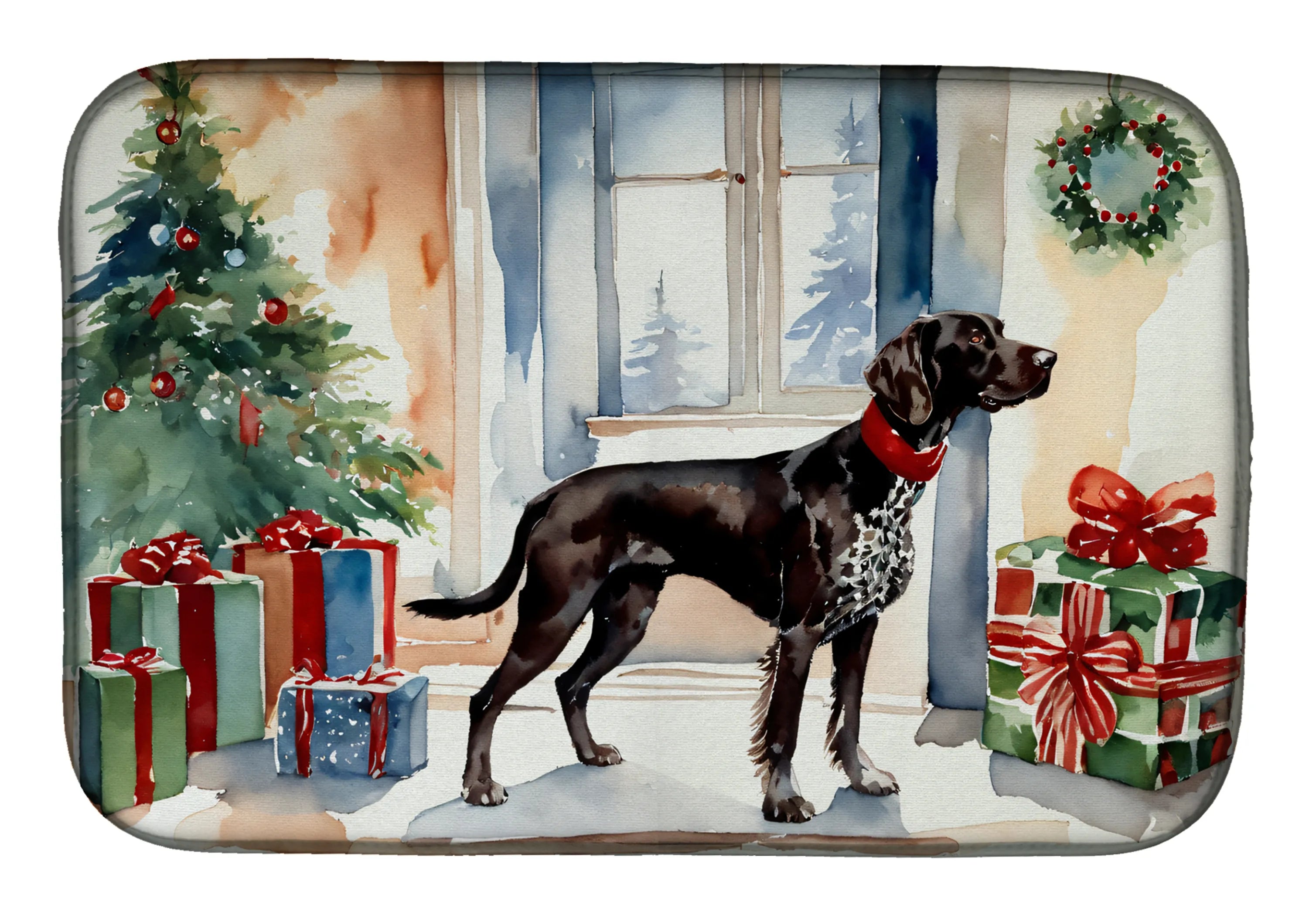 Cozy Christmas Dish Drying Mat - Size: 14  X 21" | Pack Of: 1 | Collection name: Cozy christmas