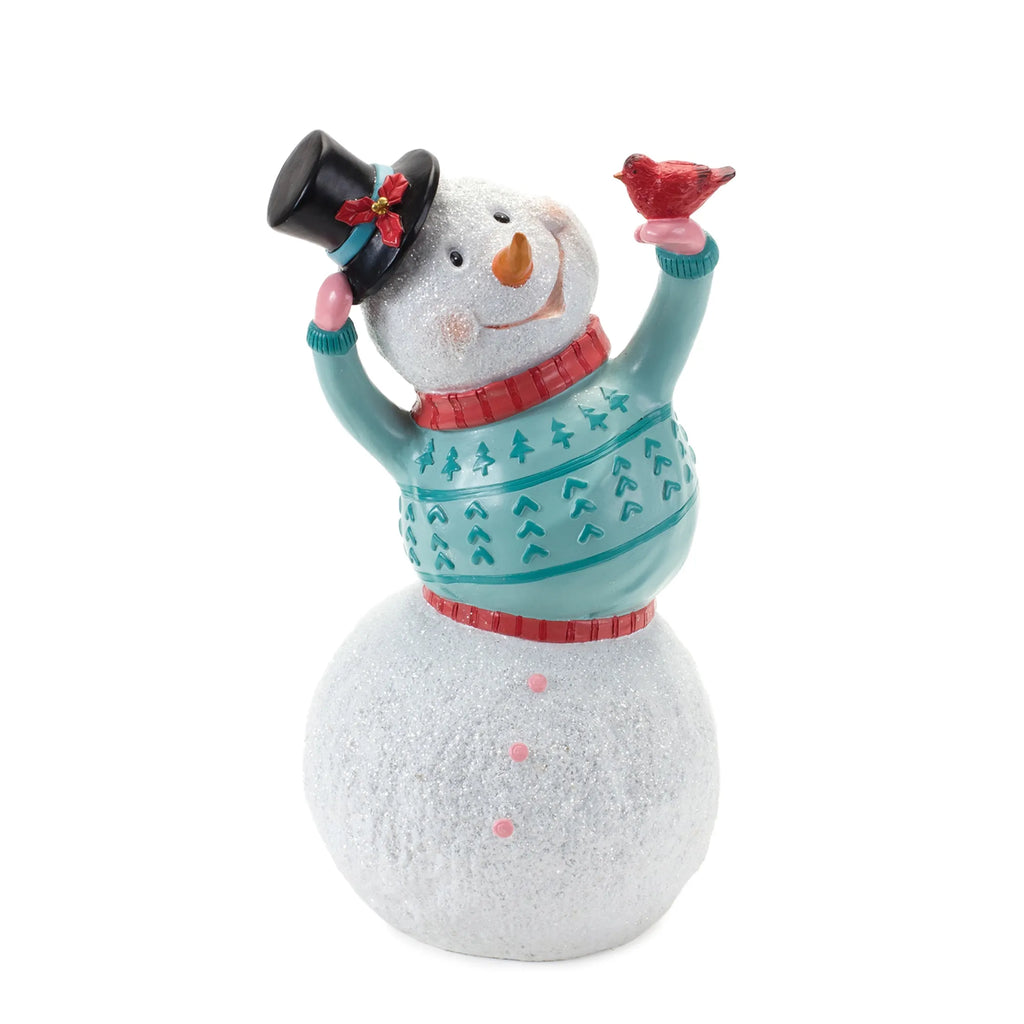Whimsical Snowman Figurine