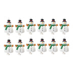 Ceramic Snowman Bell Ornament