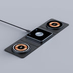 3 IN 1 Magnetic Folding Wireless Charger Station For IPhone Transparent Fast Charging For IWatch And Airpods - product type - NovaVisio