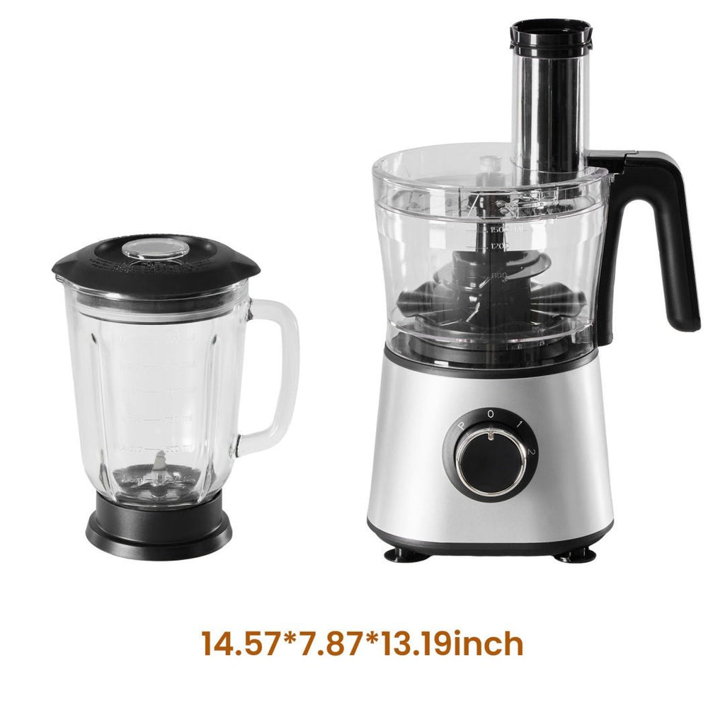 300W Food Processor With Blender & Dough Tool, 2 Speeds, Sharp Blades, Safety Lock - 1.5L Glass Jar - product type - NovaVisio