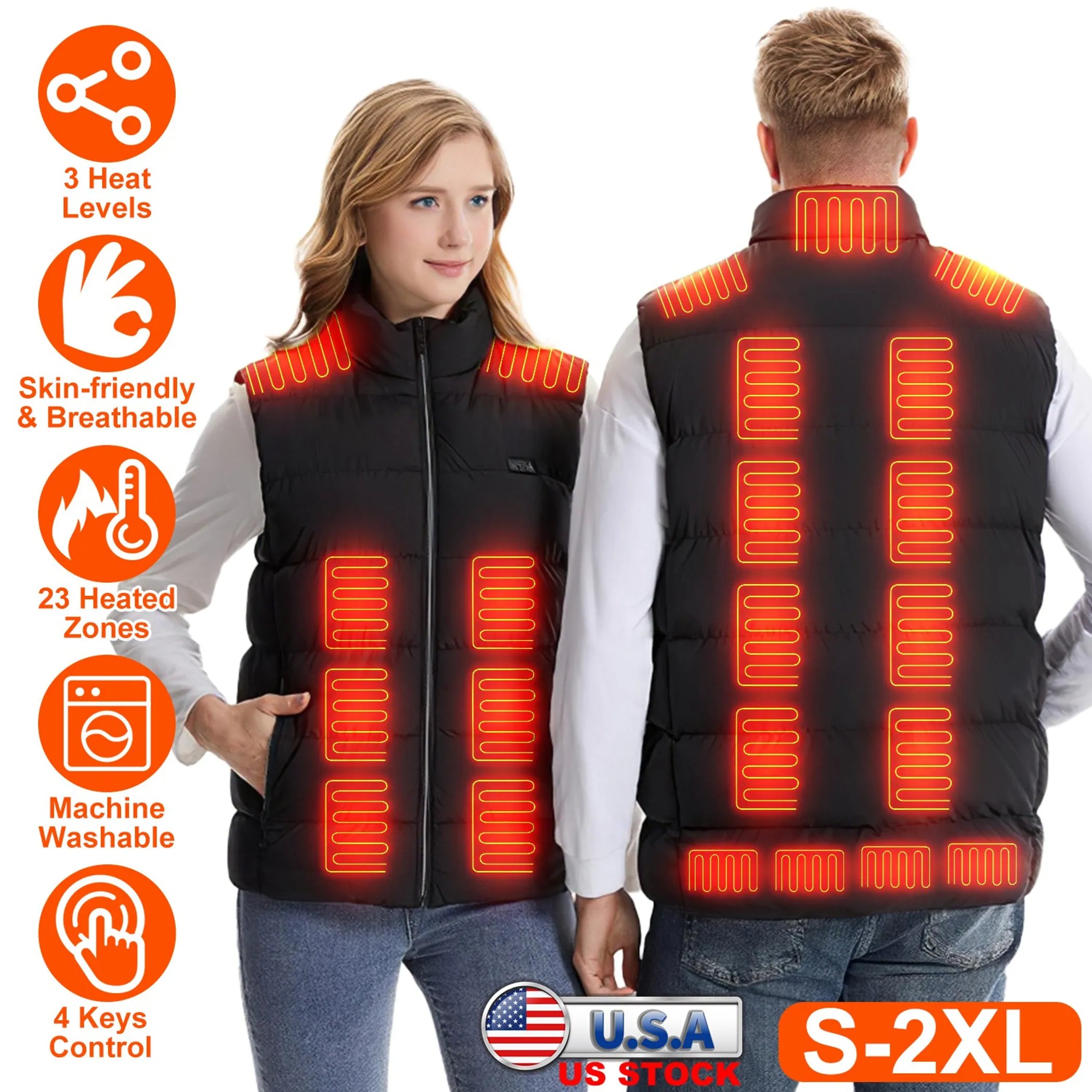 Heated Vest Men Women Heated Jacket