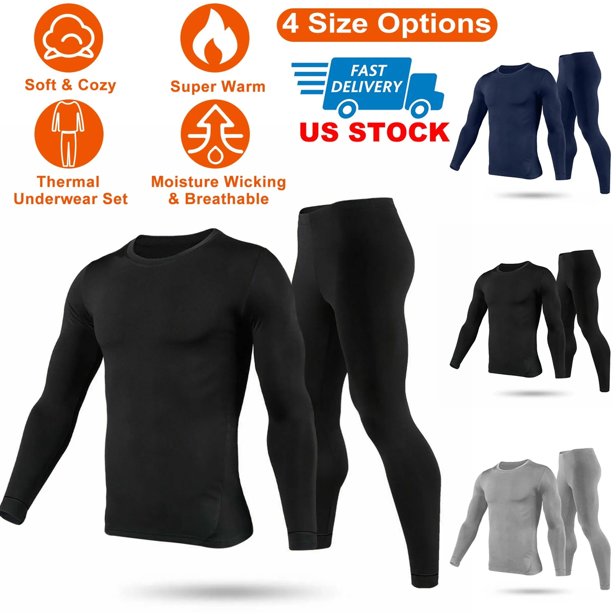 Men Thermal Underwear Set