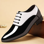 Shiny Surface Soft Sole Shoes Male