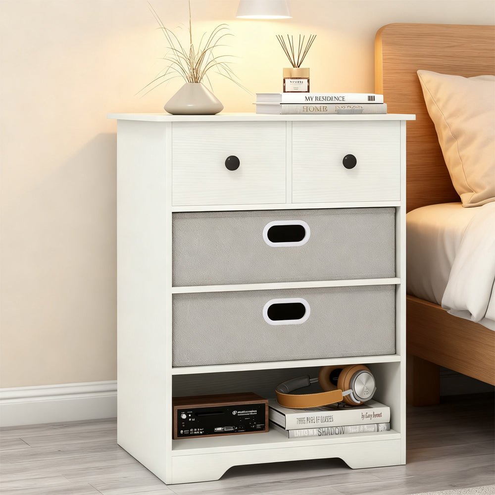 4 - Drawer Dresser - Modern Storage Organizer with Shelves - product type - NovaVisio