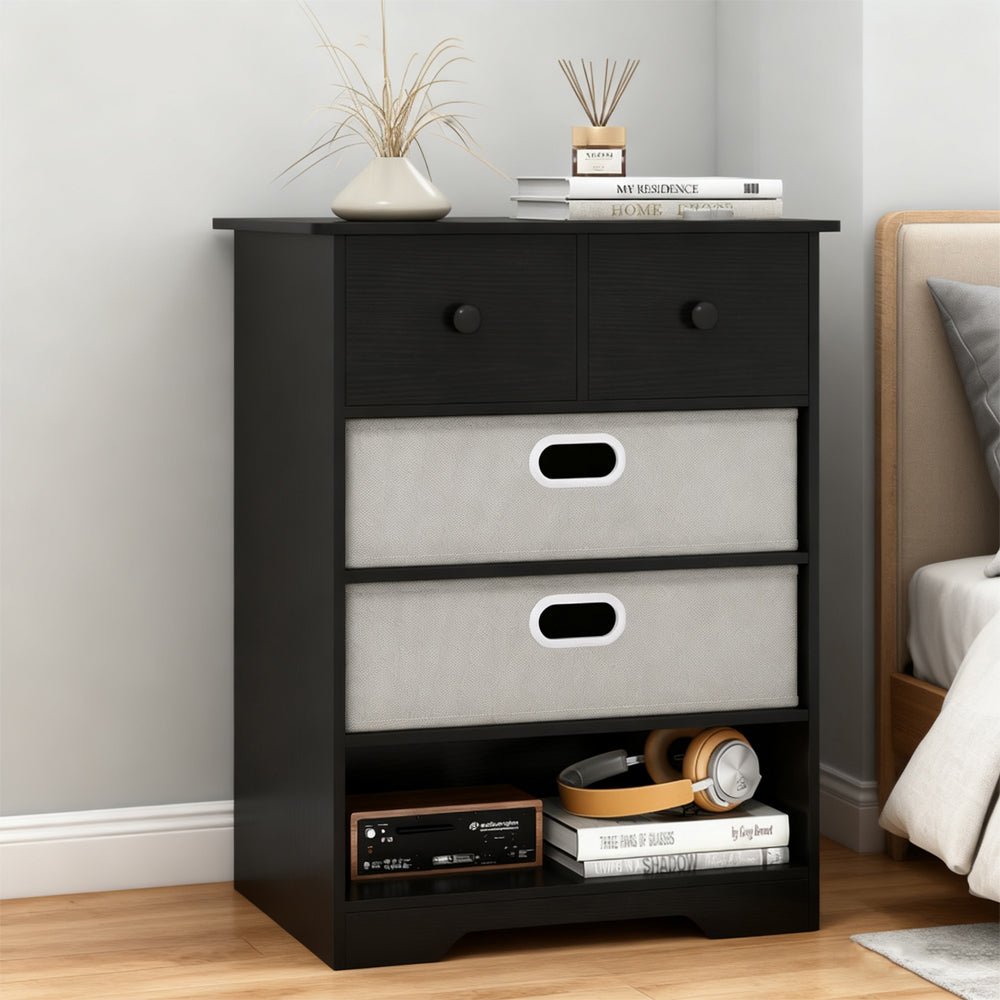 4 - Drawer Dresser - Modern Storage Organizer with Shelves - product type - NovaVisio