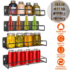4 - Pack Magnetic Spice Rack Organizer - Fridge Storage Shelf for Kitchen Organization - product type - NovaVisio
