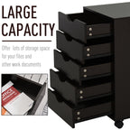 5 - Drawer File Cabinet - Nordic Style Rolling Organizer - product type - NovaVisio