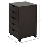 5 - Drawer File Cabinet - Nordic Style Rolling Organizer - product type - NovaVisio