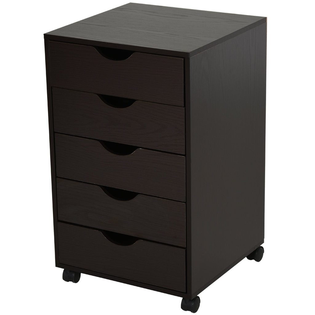 5 - Drawer File Cabinet - Nordic Style Rolling Organizer - product type - NovaVisio