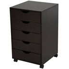 5 - Drawer File Cabinet - Nordic Style Rolling Organizer - product type - NovaVisio