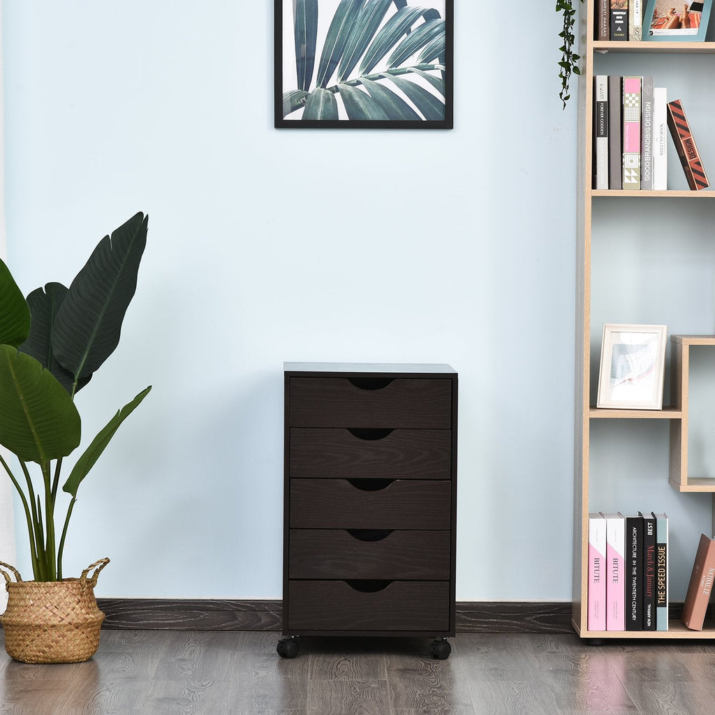 5 - Drawer File Cabinet - Nordic Style Rolling Organizer - product type - NovaVisio