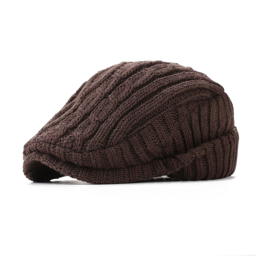 Versatile Forward Ear Flap Fleece Lined Warm Men's Hat For Autumn And Winter
