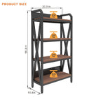 56.30'' Bakers Rack 4 - Level Storage Shelves Metal And Wooden Kitchen Shelves, Kitchen Organizers And Storage, For Garage, Pantry, Bathroom, Closet ,33.50'' Length - product type - NovaVisio