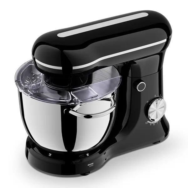 5L Electric Stand Mixer - 10 Speed Tilt - Head with Stainless Steel Bowl & Attachments | Black - product type - NovaVisio
