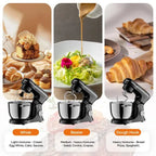 5L Electric Stand Mixer - 10 Speed Tilt - Head with Stainless Steel Bowl & Attachments | Black - product type - NovaVisio