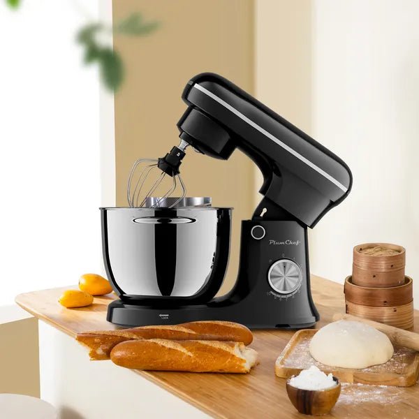 5L Electric Stand Mixer - 10 Speed Tilt - Head with Stainless Steel Bowl & Attachments | Black - product type - NovaVisio
