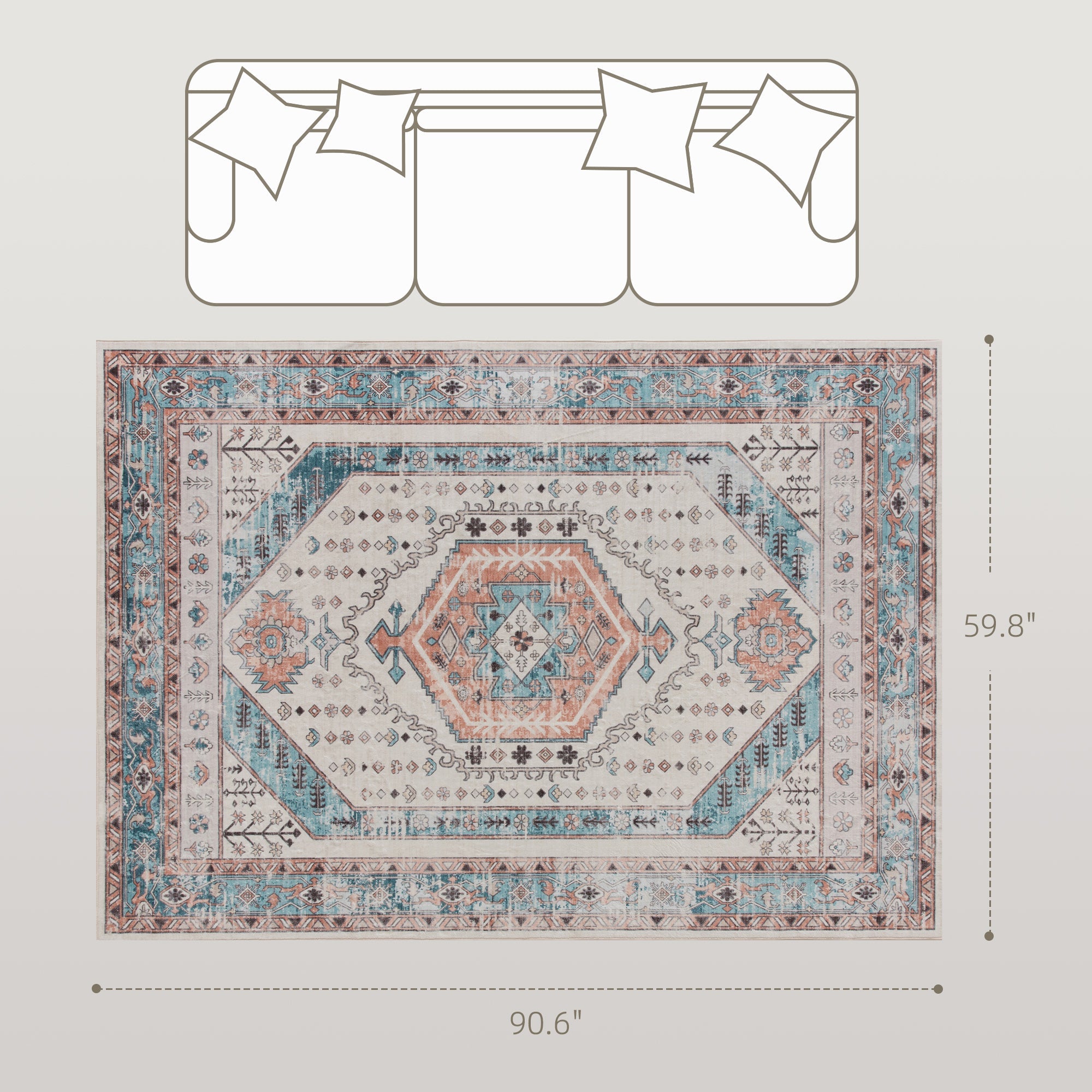 5x7 Area Rug - product type - NovaVisio