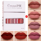 6 Boxes Of Matte Non - stick Cup Waterproof Lipstick Long Lasting Lip Gloss - product type - NovaVisio