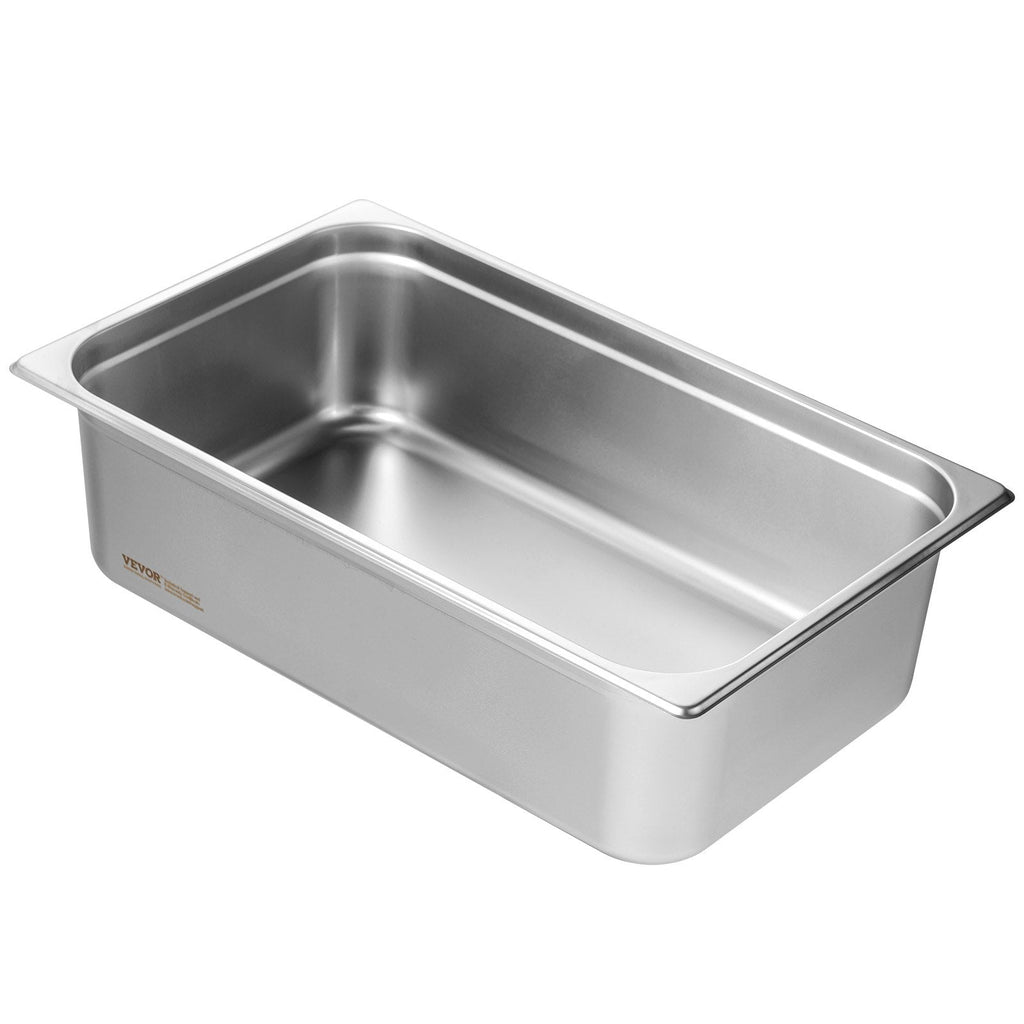 6 Pack Hotel Pans Full Size - 6" Deep Stainless Steel Steam Table Pans - product type - NovaVisio
