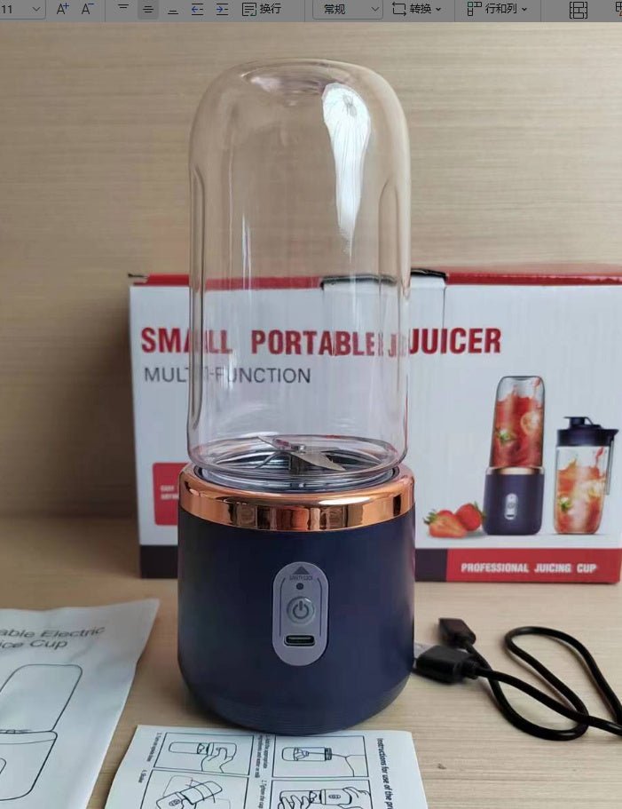 6blade Portable Blender Mini Juicer Cup Extractor Smoothie USB Charging Fruit Squeezer Blender Food Mixer Ice Crusher Portable Juicer Machine - product type - NovaVisio