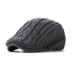 Versatile Forward Ear Flap Fleece Lined Warm Men's Hat For Autumn And Winter