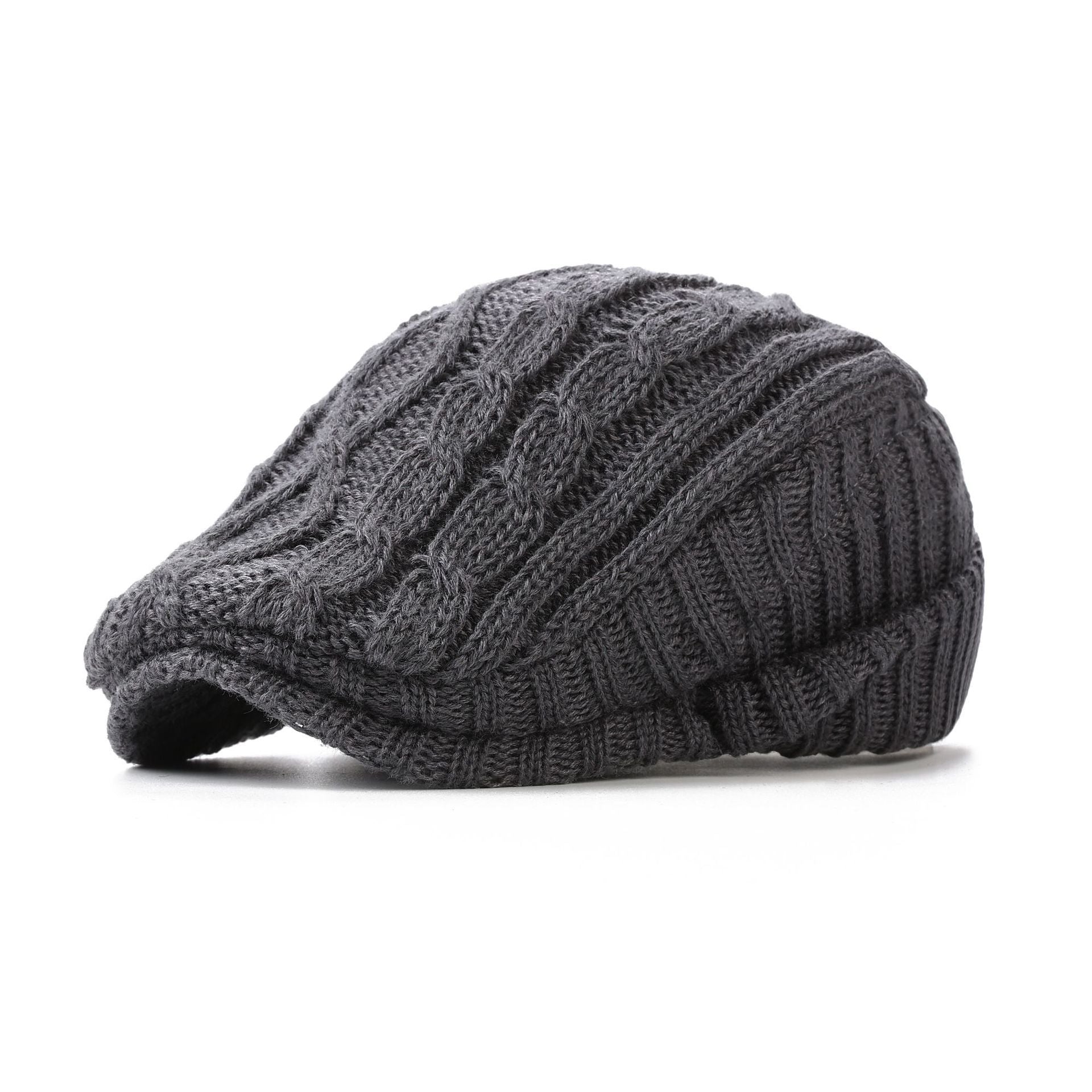 Versatile Forward Ear Flap Fleece Lined Warm Men's Hat For Autumn And Winter