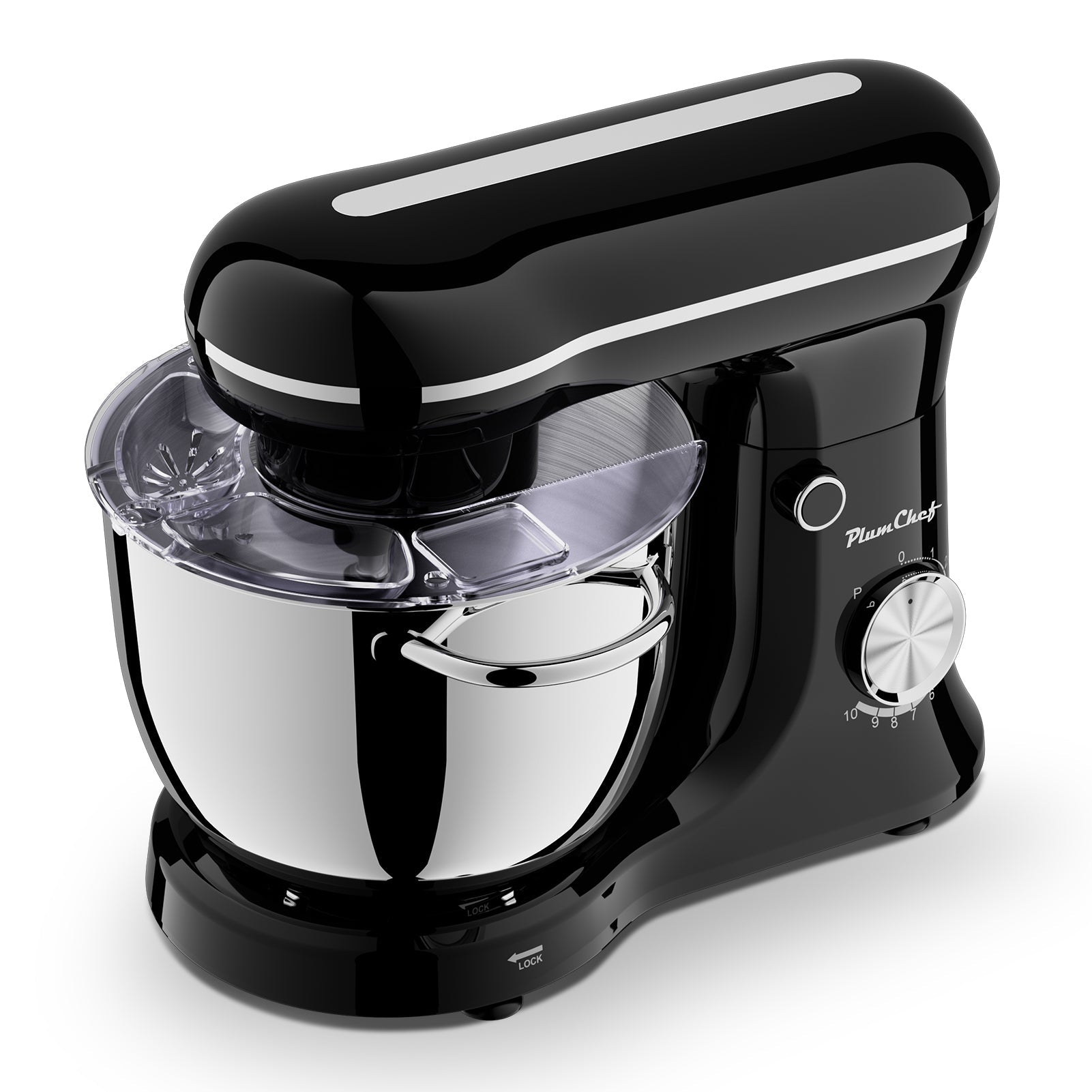 6QT Electric Stand Mixer - 10 Speed Tilt - Head with Stainless Steel Bowl & Attachments - product type - NovaVisio