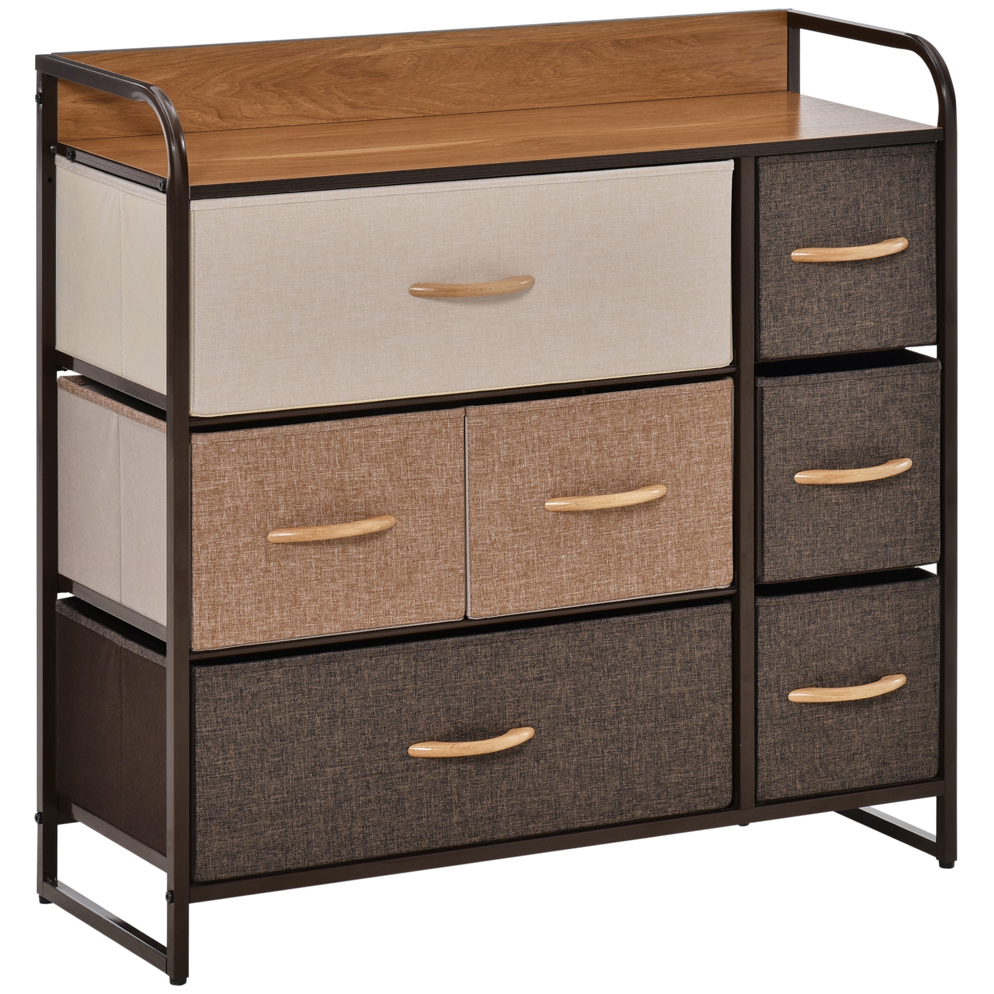 7 - Drawer Dresser - 3 - Tier Storage Organizer with Steel Frame - product type - NovaVisio
