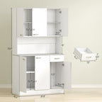 71" Kitchen Pantry Cabinet - Tall Storage Organizer with Shelves - product type - NovaVisio