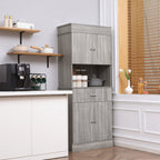 72" Kitchen Buffet with Hutch - Large Storage Cabinet for Dining Room & Kitchen - product type - NovaVisio