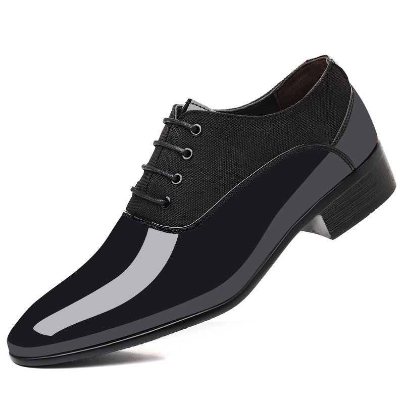 Shiny Surface Soft Sole Shoes Male
