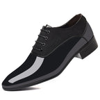 Shiny Surface Soft Sole Shoes Male