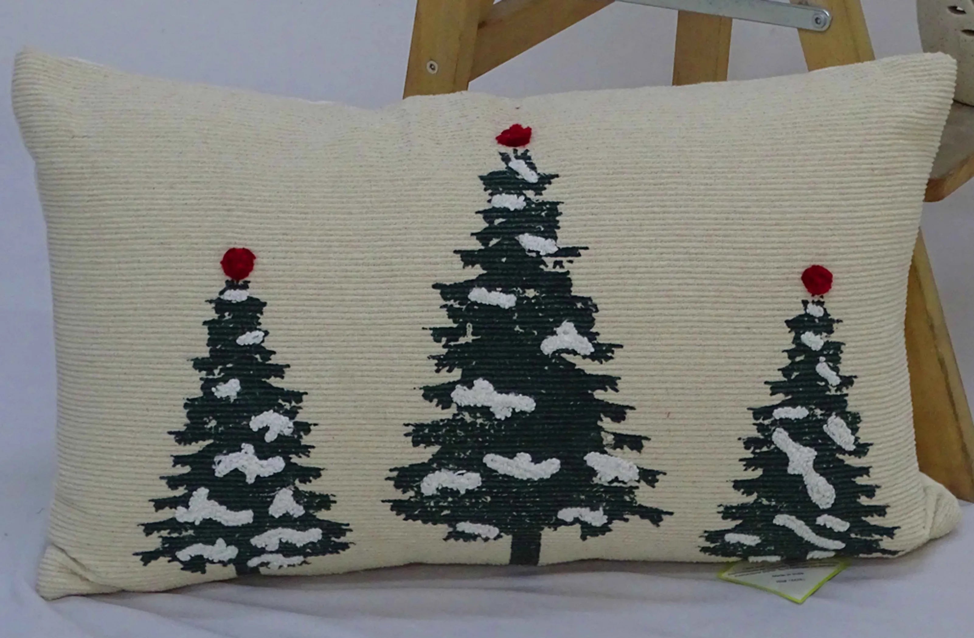 Chicos Home 14" x 24" Christmas Tree Throw Pillow for couch