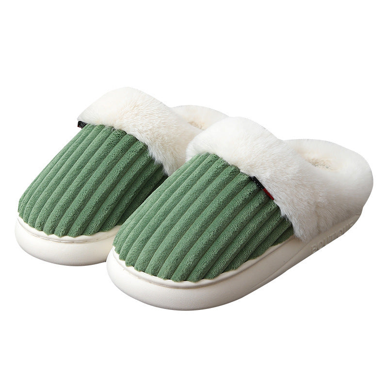 Plush Slippers Winter Thickened Coral Couple
