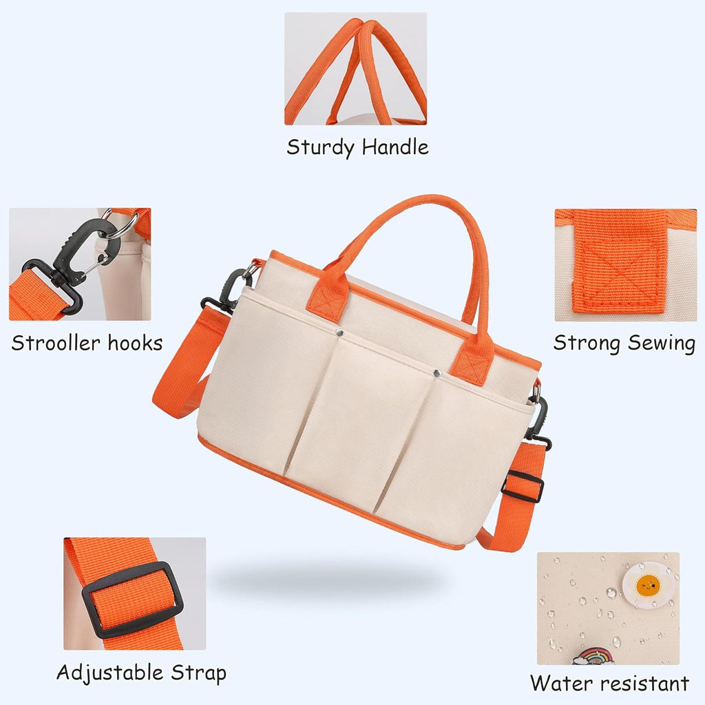 Diaper Bag Tote-Diaper Baby Bags,Waterproof Large Mommy Bag Maternity Bag For Hospital And Weekender Travel