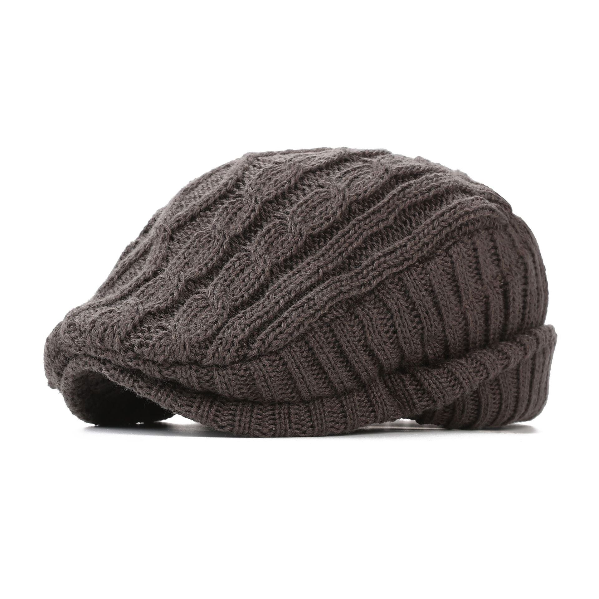 Versatile Forward Ear Flap Fleece Lined Warm Men's Hat For Autumn And Winter