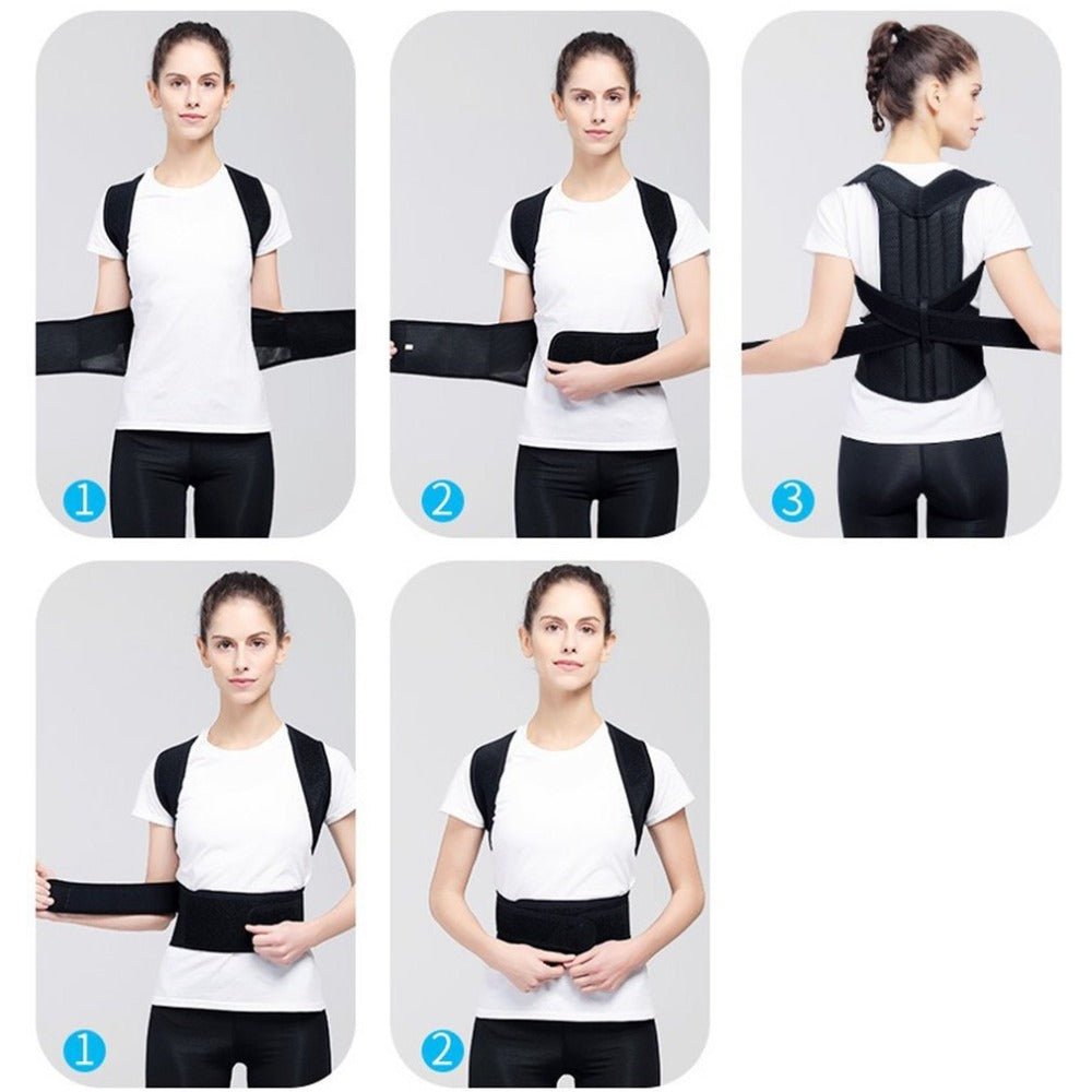 Adjustable Posture Corrector - Back Support Brace for Spine Alignment & Pain Relief - product type - NovaVisio
