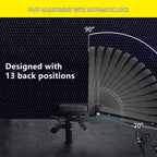 Adjustable Strength Training Bench Press Home Full Body Workout Foldable Weight Benches Gym Multi - functional Fitness Dumbbell Chair - product type - NovaVisio
